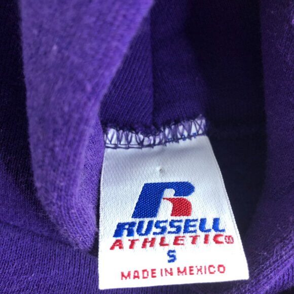 Russel Athletic East Carolina University Hoodie Mens Small Purple Sweatshirt - Picture 5 of 10
